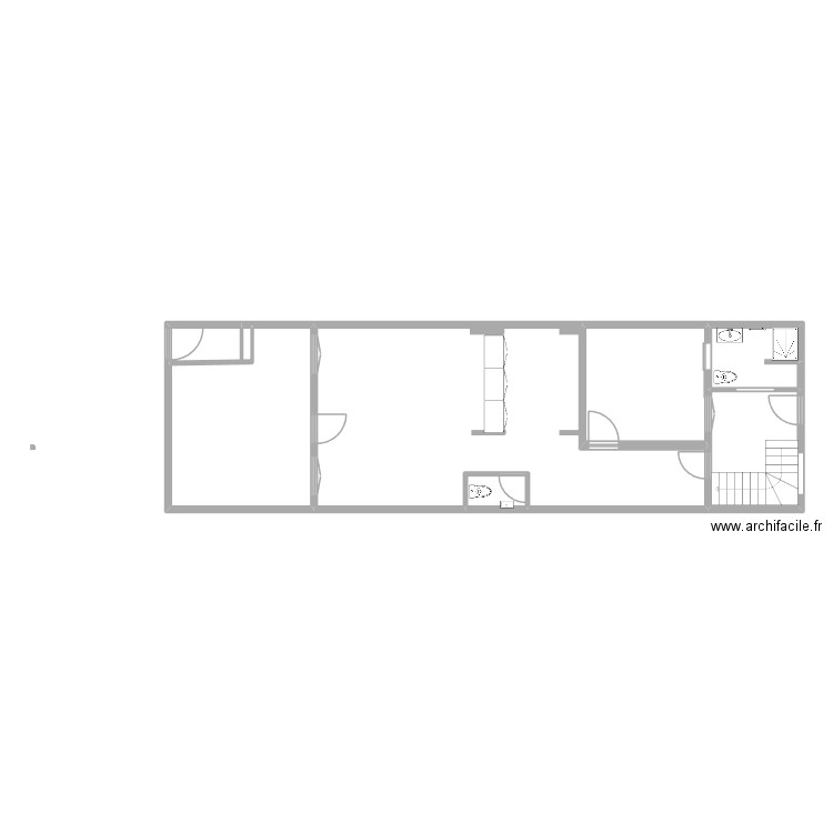 REZ-DE-CHAUSSEE LOTISSEMENT LES ENCLOS. Plan de 7 pièces et 101 m2