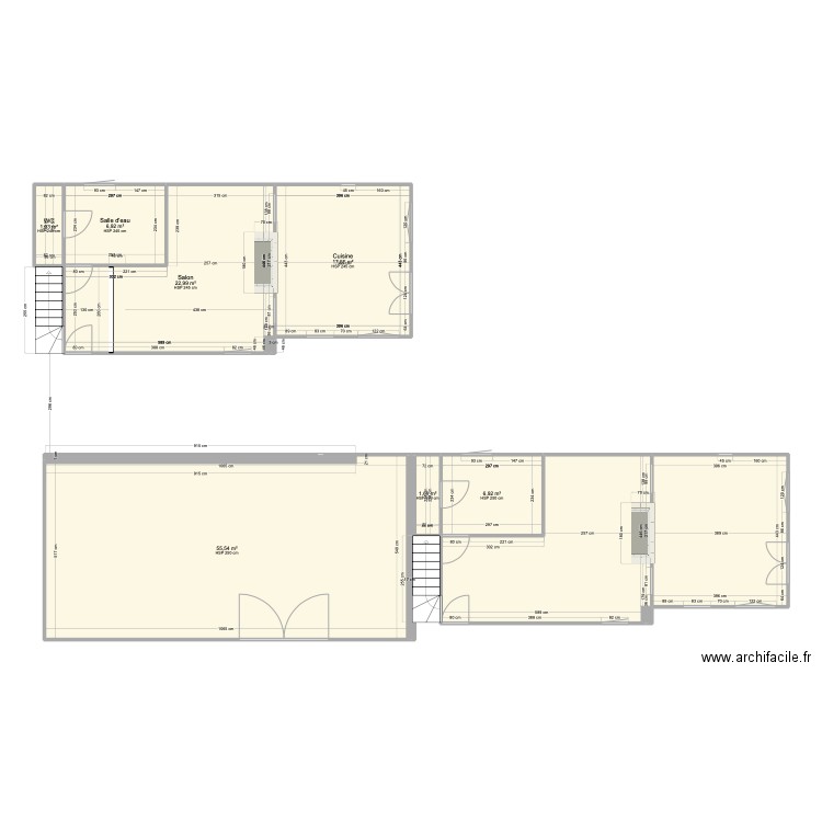 Ty Levenez - Rez de chaussée et grange. Plan de 0 pièce et 0 m2