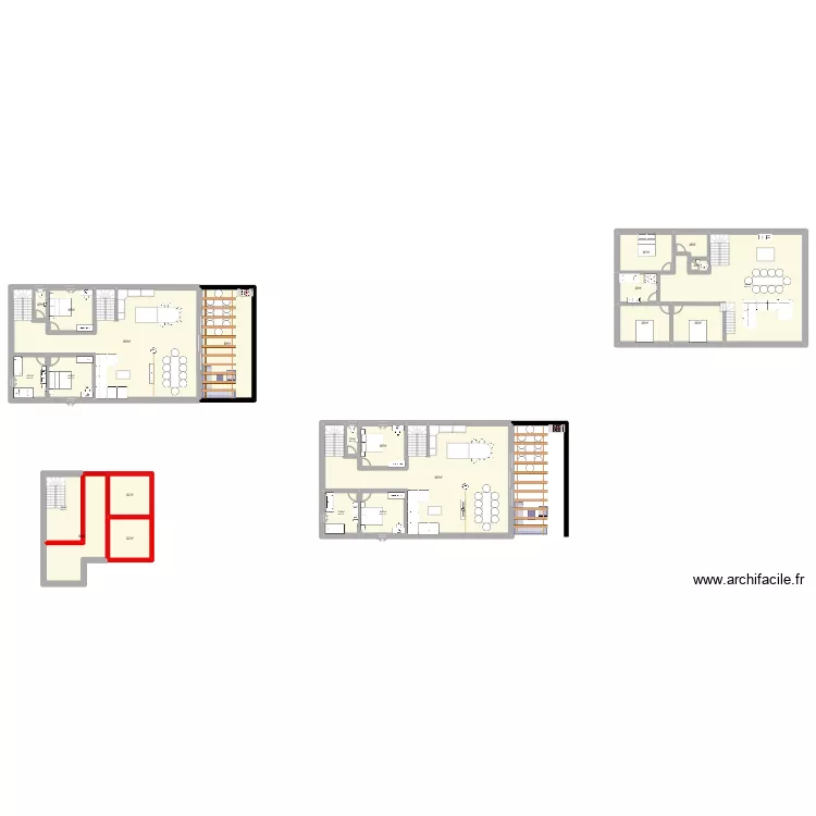 Ligneuville 2. Plan de 24  et 730 m²