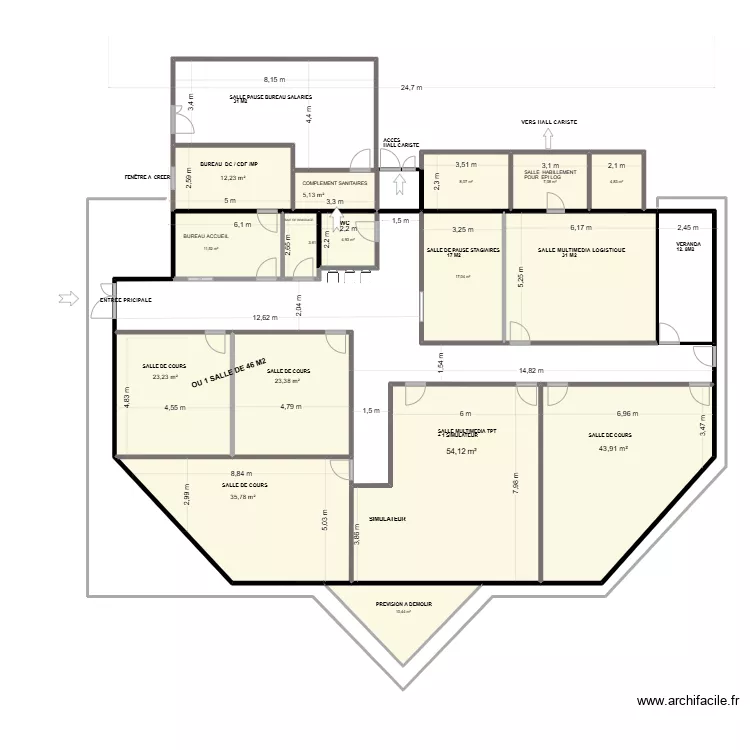 St Martin de Valgagues Tertiaire 1. Plan de 