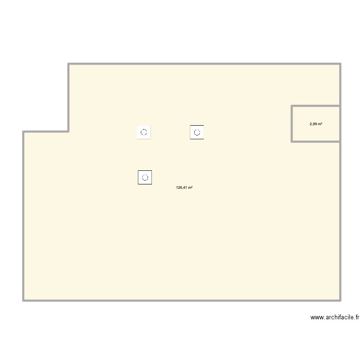 Gingerbeauty. Plan de 2 pièces et 129 m2