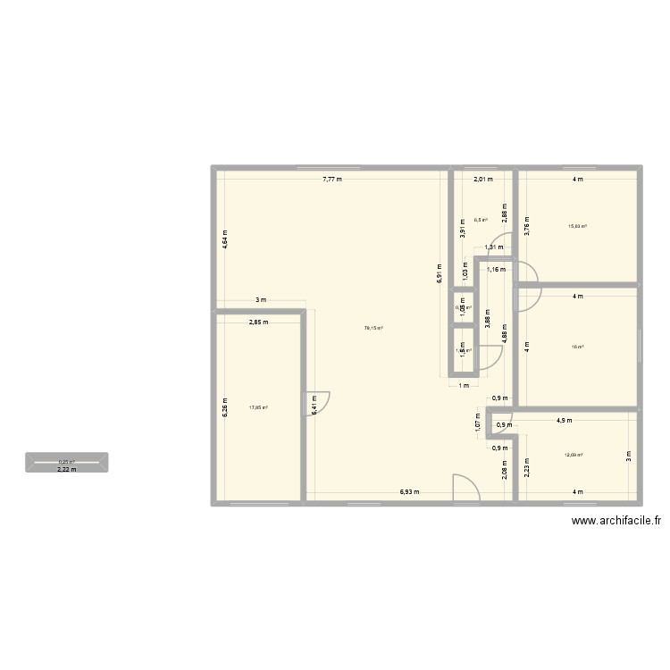 Plan1- ARTIGUES. Plan de 9 pièces et 149 m2