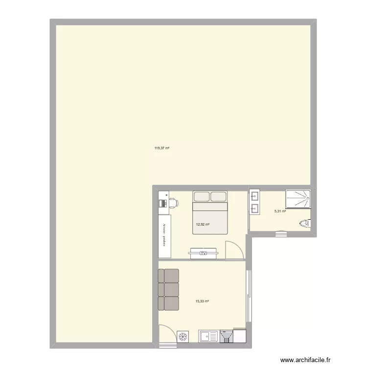 maison bretagne. Plan de 4 Pièces et 153 m²