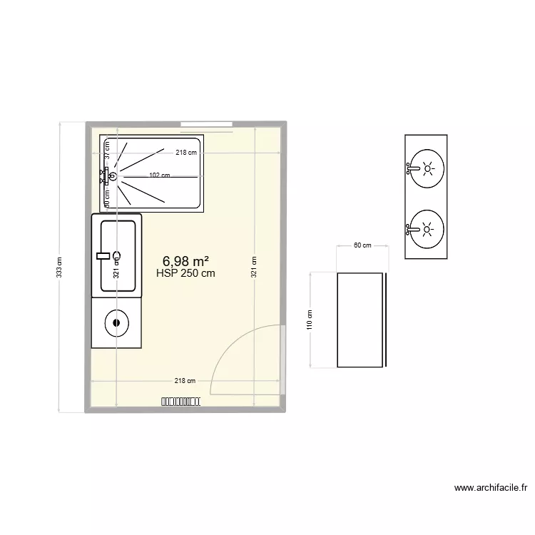 LA FOYE. Plan de 