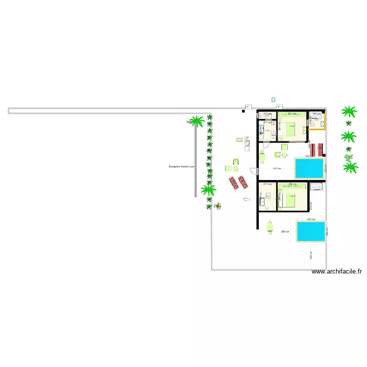 Bungalow St Luce 26 mai. Plan de Bungalow St Luce 26 mai. Plan de
