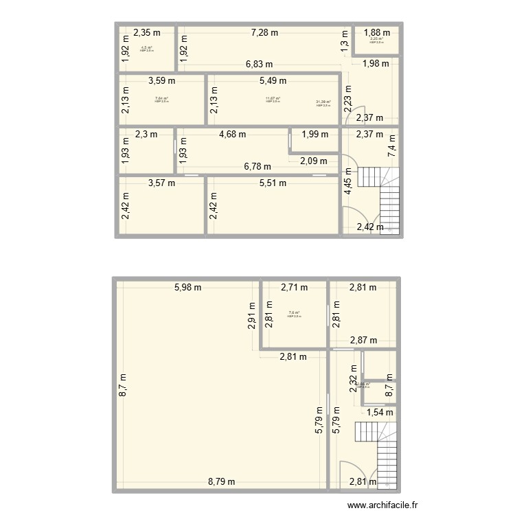 rc 22. Plan de 0 pièce et 0 m2