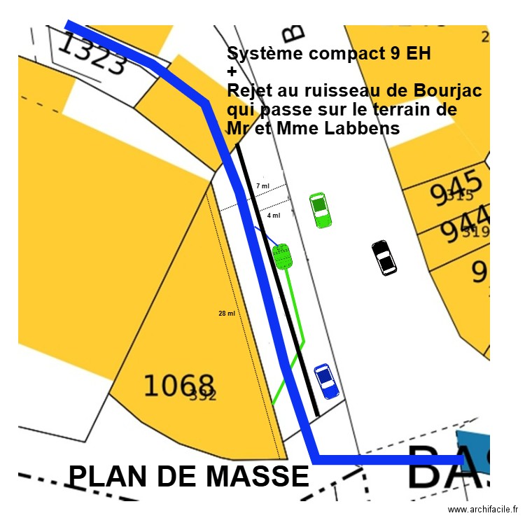 Labbens. Plan de 0 pièce et 0 m2