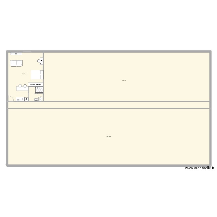 JACKIE. Plan de 4 pièces et 514 m2