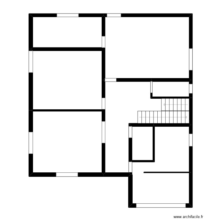 Boufouss2. Plan de 6 pièces et 104 m2