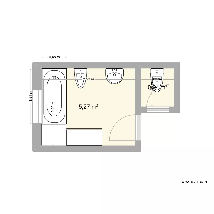 Sambol. Plan de 2 et 6 m² Sambol. Plan de 2 et 6 m²