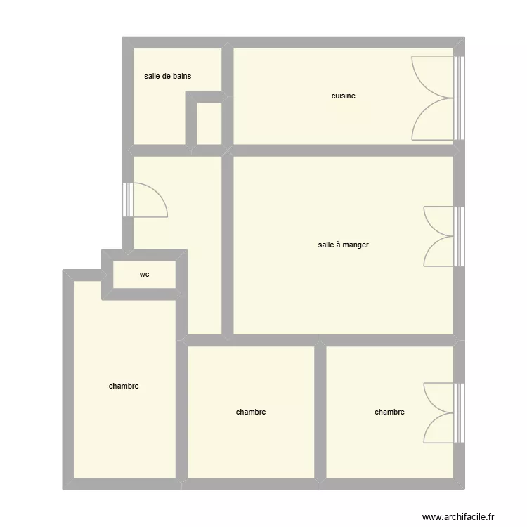 CONTI Isaure Etat initial. Plan de 9  et 74 m²