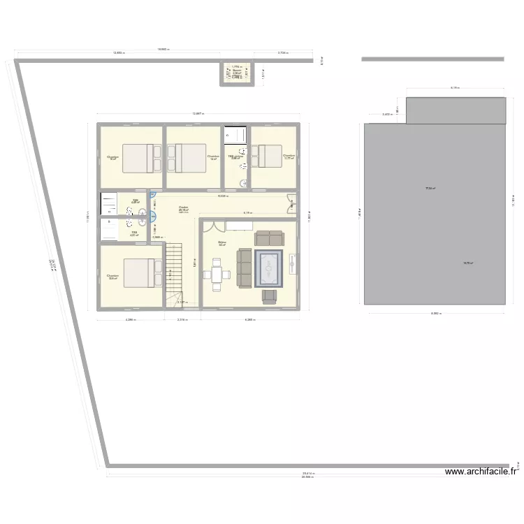 DGAN. Plan de 21 et 516 m² DGAN. Plan de 21 et 516 m²