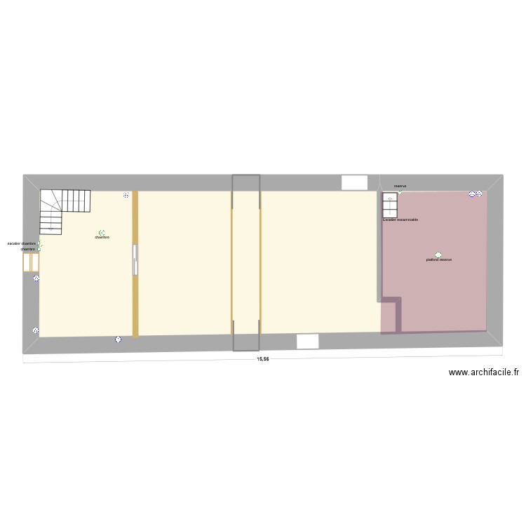 castanet electricité plomberie. Plan de 5 pièces et 212 m2