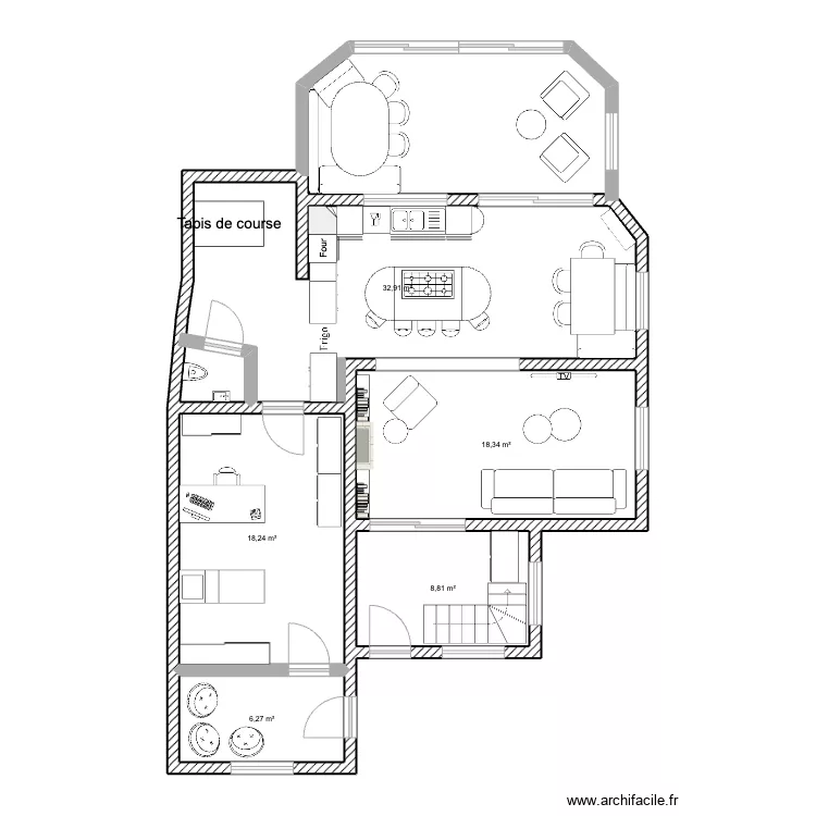 MAISON THUIN. Plan de 