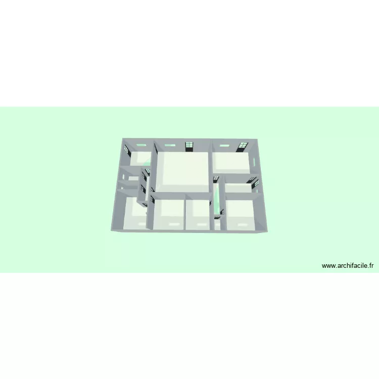 MALEBA. Plan de 5 pièces et 102 m²