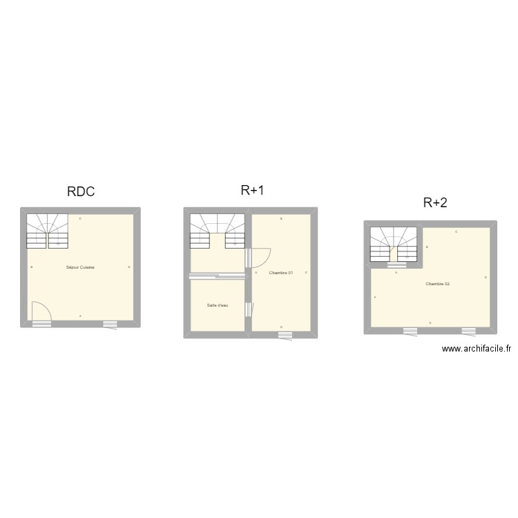 350601902. Plan de 6 pièces et 63 m2