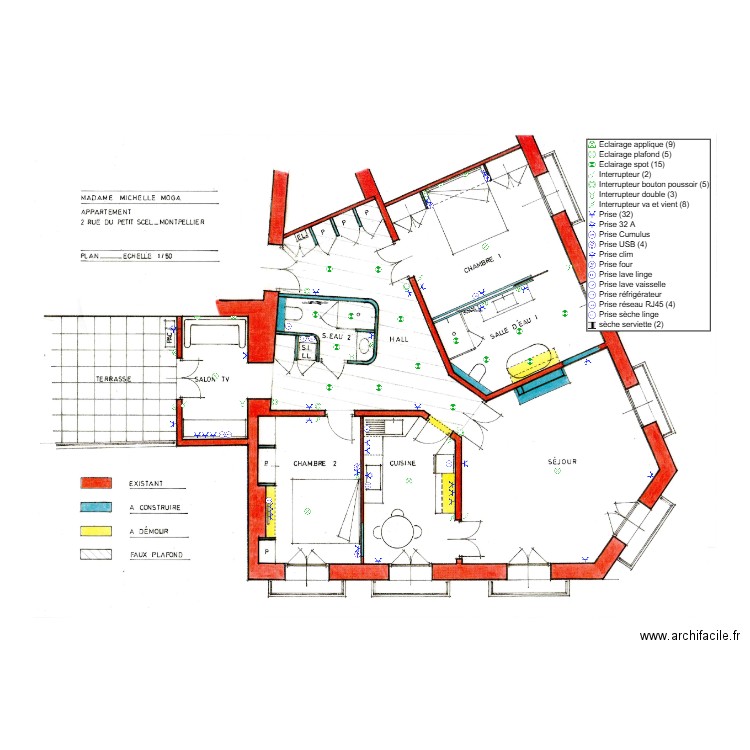 petit scel. Plan de 0 pièce et 0 m2