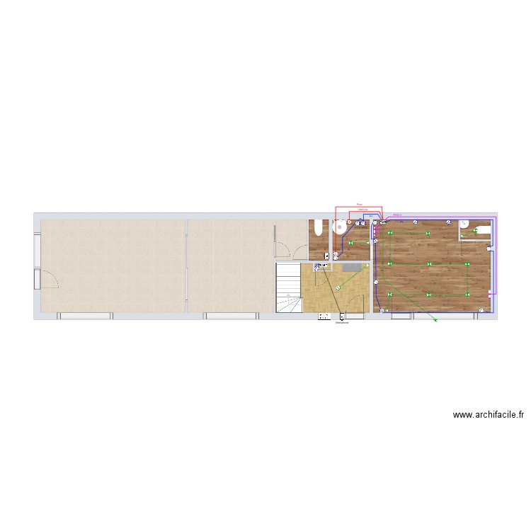 Elec RDC Tarbes. Plan de 0 pièce et 0 m2