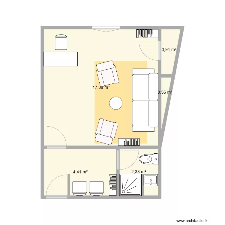 Plan cabinet Iris. Plan de 