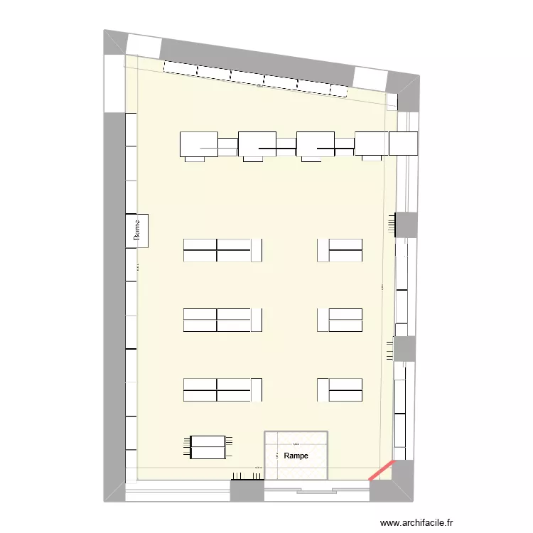 Comptoir G2. Plan de 