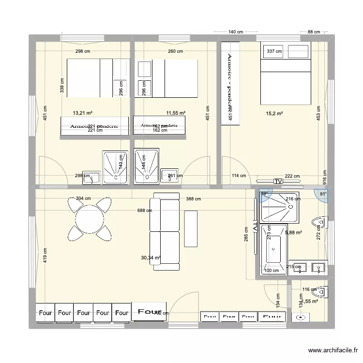 Olivet 1 ET 2. Plan de 