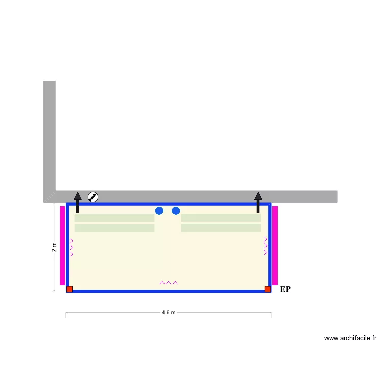 Karaev 1. Plan de 1  et 8 m²