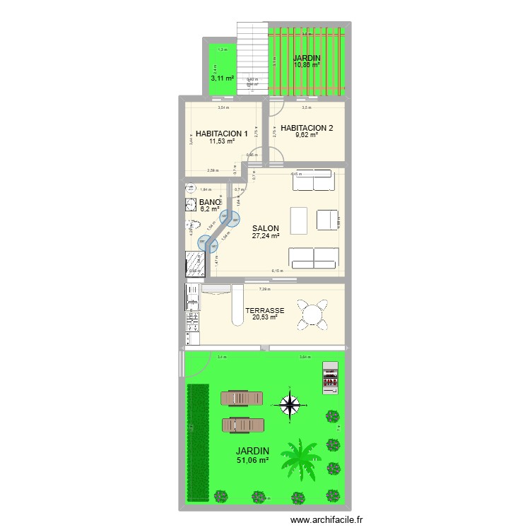 laplantation1. Plan de 0 pièce et 0 m2
