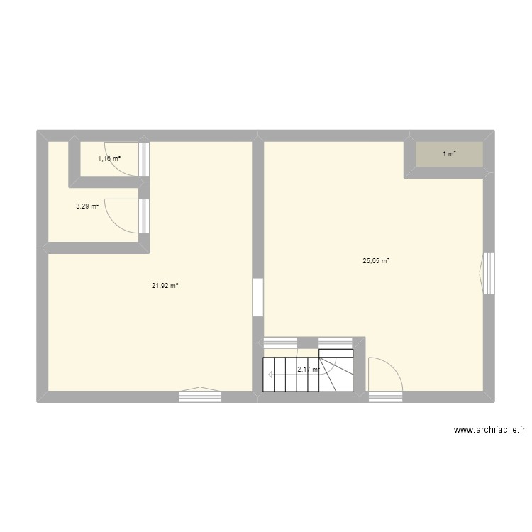 Goulier. Plan de 13 pièces et 113 m2