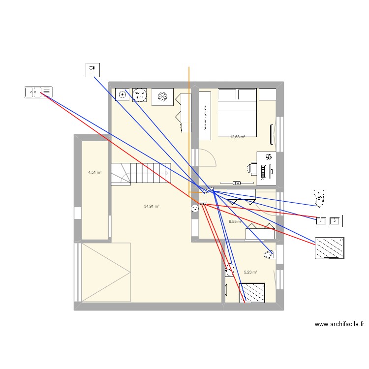 NIVEAU 0 PLOMBERIE. Plan de 0 pièce et 0 m2