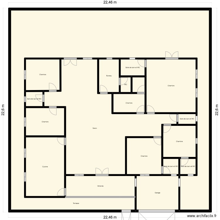 NAOMI 2. Plan de 19 pièces et 460 m2