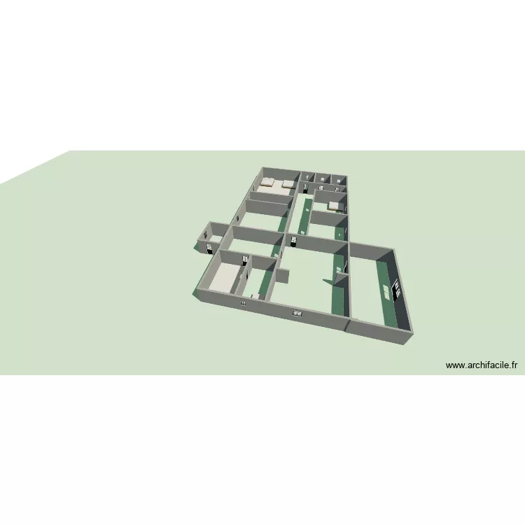 14 pièces. Plan de 7 et 150 m² 14 pièces. Plan de 7 et 150 m²