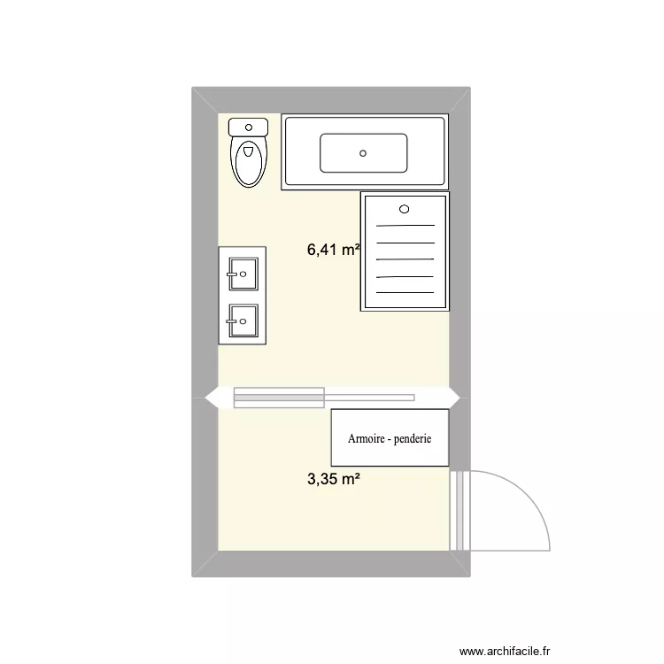 salle de bain voisenon parents. Plan de 2 et 10 m² salle de bain voisenon parents. Plan de 2 et 10 m²
