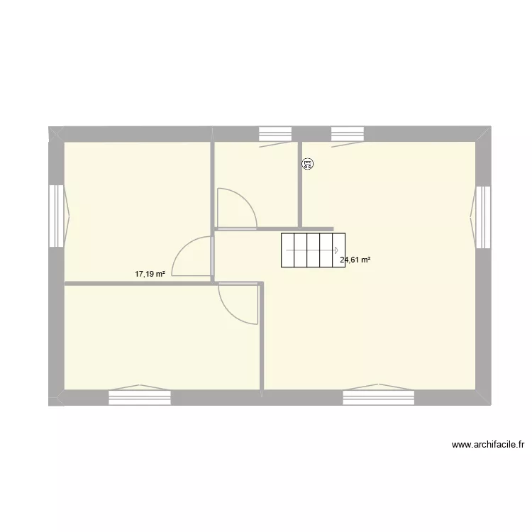 15170 V2. Plan de 2 pièces et 42 m² 15170 V2. Plan de 2 pièces et 42 m²
