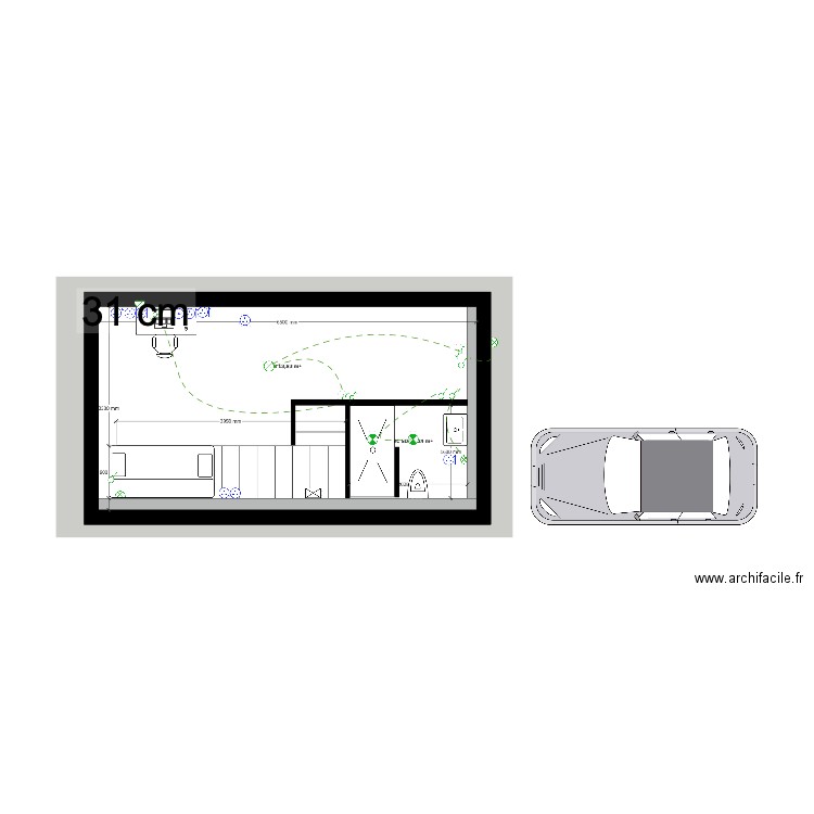 pichou r-1. Plan de 0 pièce et 0 m2