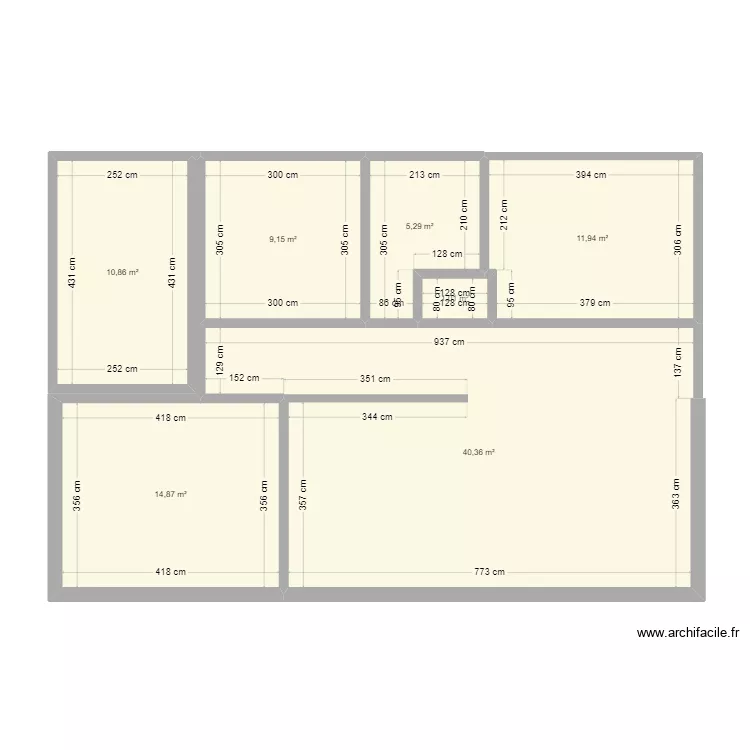 maman 1 plan initial. Plan de 