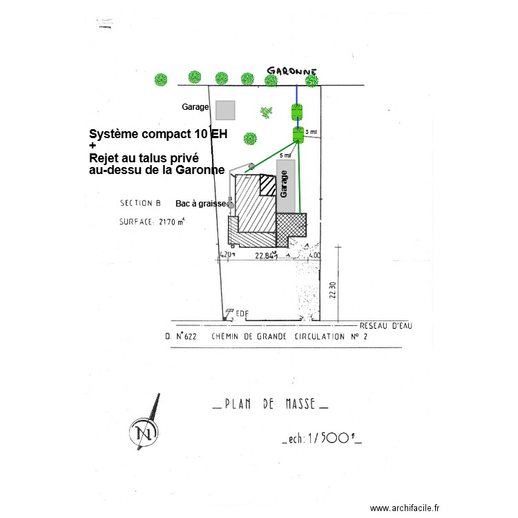 Tripier garonne. Plan de 0 pièce et 0 m2