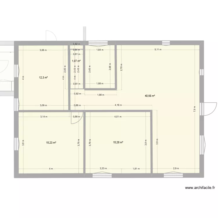 Etage Complet. Plan de 10 et 175 m² Etage Complet. Plan de 10 et 175 m²