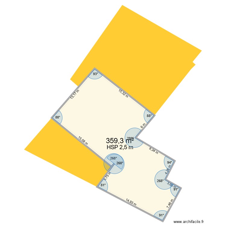 atelier Etouars. Plan de 1 pièce et 359 m2
