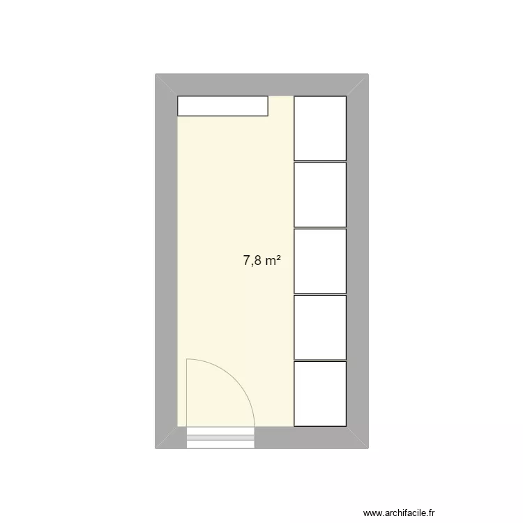 salle du gymnase. Plan de 