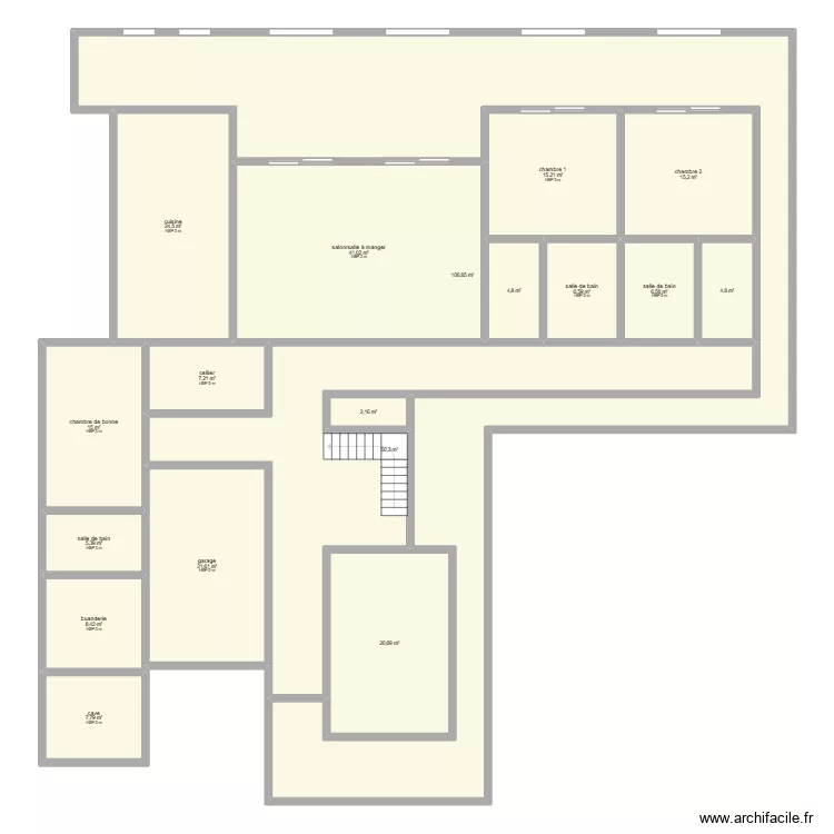 WARANG. Plan de 18  et 364 m²
