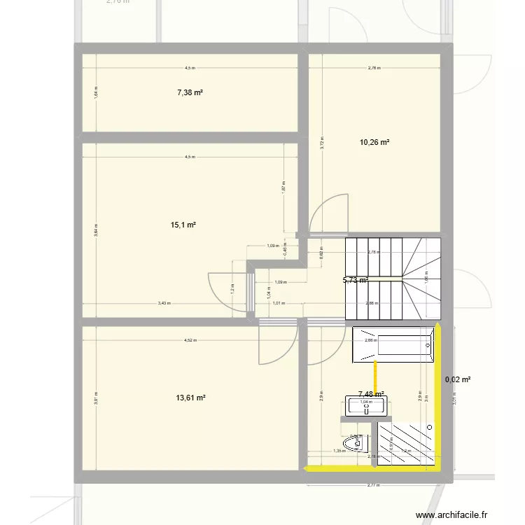 Grand chemin de messine 86 test salle de bain. Plan de 19 et 191 m² Grand chemin de messine 86 test salle de bain. Plan de 19 et 191 m²