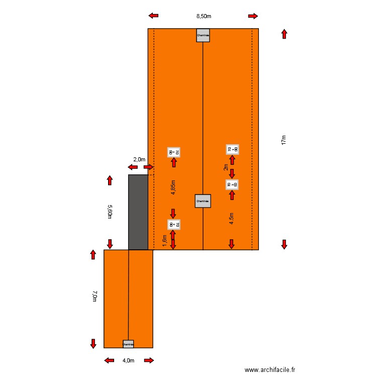 VU TOITURE APRES TRAVAUX NEW. Plan de 0 pièce et 0 m2