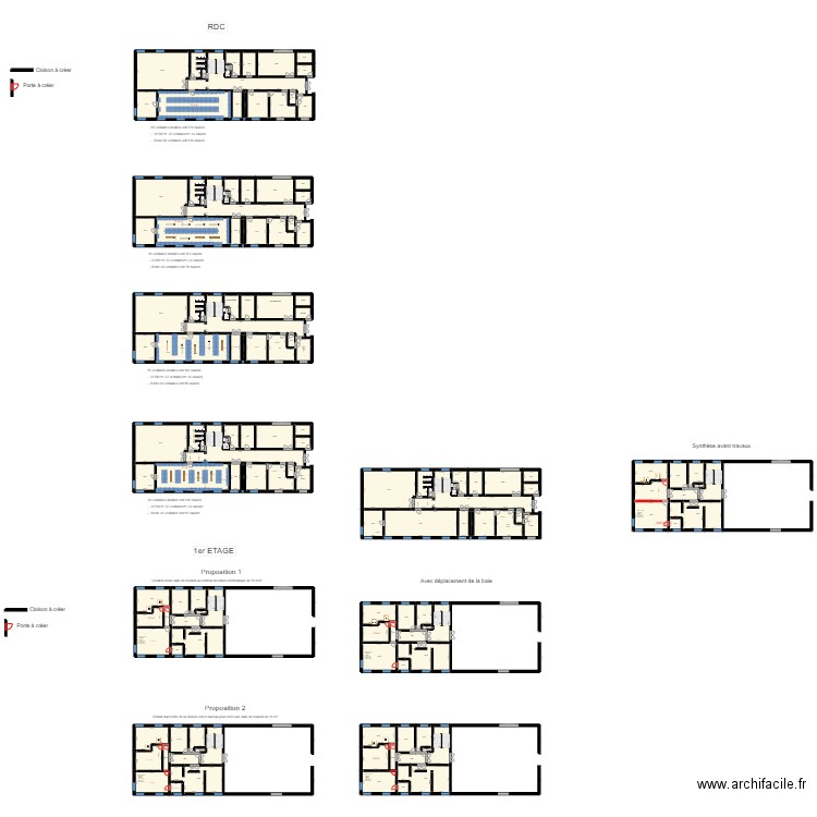 RDC bâtiment mouvement. Plan de 0 pièce et 0 m2