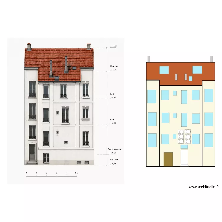 Ivry JD PRO. Plan de 4  et 145 m²