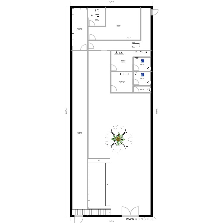 Atlas Lounge 2. Plan de 12 pièces et 361 m2
