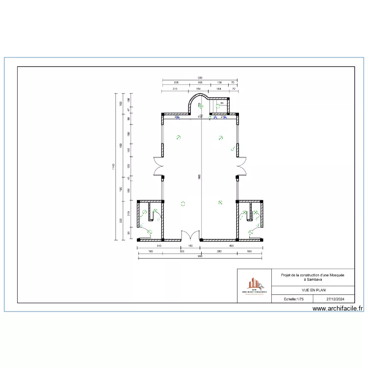 MOSQUE SAMBA. Plan de 