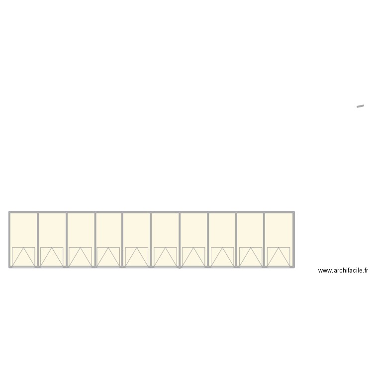 10 garages Sint-Jansstraat 80+ Waregem. Plan de 10 pièces et 166 m2