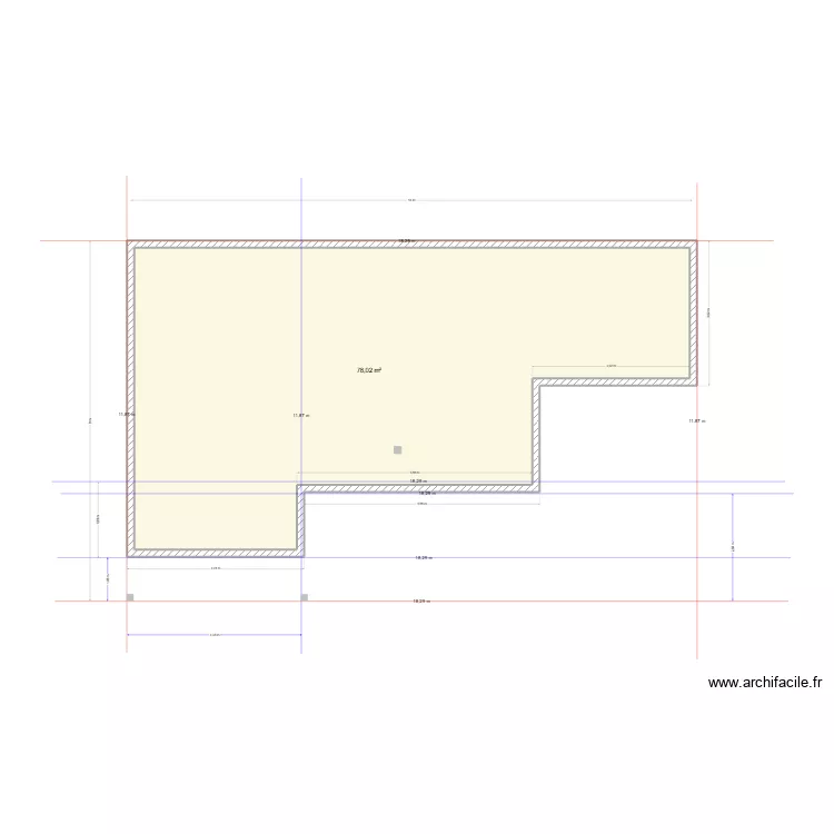 JOSUE ALPHONSE. Plan de 1  et 78 m²