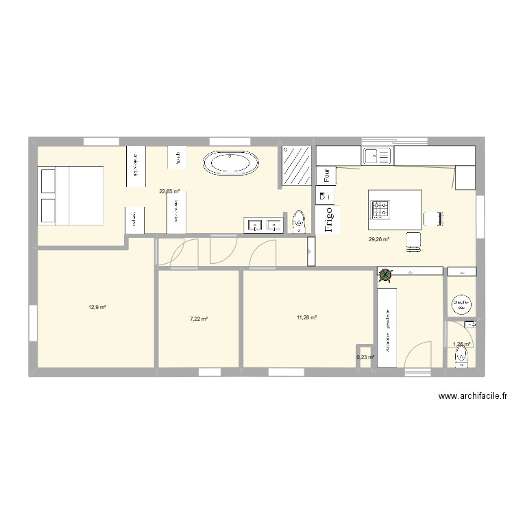 Bouis cuisine. Plan de 0 pièce et 0 m2