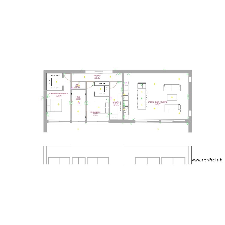 MAISON CATUS DEF. Plan de 7 pièces et 100 m2